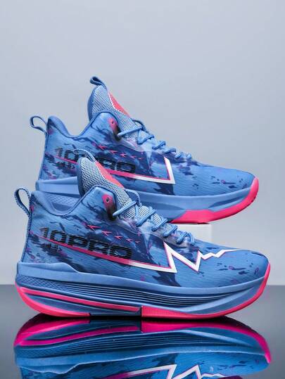 Zapatillas de baloncesto para hombres, diseño asimétrico, zapatillas deportivas, de moda, transpirables, que absorben la humedad, antideslizantes, para entrenamiento al aire libre, entrenamiento profesional y competición, zapatillas de baloncesto para mujeres