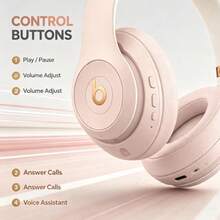 Beats Studio3 Ceramic Pink Bluetooth Over-Ear Headset, Signature Deep Bass Audio Output, Robust Adjustable Metal Headband, Collapsible Portable Structure, All-Day Battery Performance, Stylish Street-Fashion Headphones, Perfect Present For Music Enthusiasts - View 5