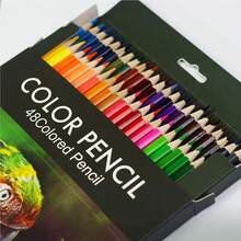 Professional Oil-Based Colored Pencil Set, 18/36/48 Colors, Drawing Tools, Portable Design, Fashionable Pencil Case, Durable Shell, High-Quality Pencils, Colored Pencil Set, Artist Pencils, Ideal For Students, Teachers, Painters And Hobbyists - Sets - View 2