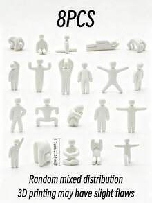 8/6/3/1pc Creative Super Chameleon Hide-And-Seek Game Character Set, Displaying Current Internet Meme Poses Like "Dab", Stretching And Hugging Knees, Room Decor, Bedroom Decor, Autumn Decor, Home Decor, Home, Christmas, Halloween - Universal - View 10