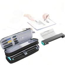 Double-Layer Portable Printer Storage Bag, Multi-Pocket Office Supplies, Pens And Stationery Organizer, Protective Case For Home And Commercial Use - Double-layer Storage Bag - View 5