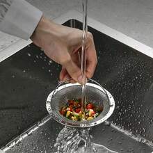 Stainless Steel Kitchen Sink Drain Filter Basket With Handle, Anti-Clogging Food Residue Filter Basket, Portable Sink Drain Interceptor, For Kitchen Sink Waste Clogging - Sink Filter - View 11