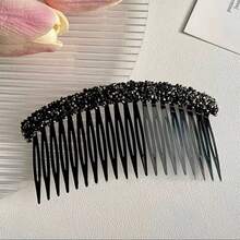 Women's Crystal Rhinestone Hair Clips, Non-Slip Hair Combs, Hair Pins, Bangs Clips, Full Rhinestone Hair Combs, Hair Clips For Forehead, Back Of Head, Loose Hair, Elegant Hair Combs, Popular Hair Clips, Hair Bands, Hair Accessories, Forehead And Back Of Head Hair Combs - Multicolor - View 10