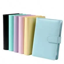 1pc A6 Loose-Leaf Notebook, Detachable Cover Notebook, PU Leather Diary, Budget Loose-Leaf Binder, Cash Envelope Ledger, Accounting Book, Planner, Loose-Leaf Binder, Gift Suitable For Women, Students, Office Workers, Finance Enthusiasts - Multicolor - View 3