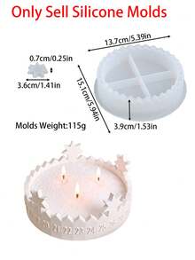 Advent Calendar Star Silicone Mold,Advent Storage Tray For Home Decor,Room Decor,Wedding Decor,DIY Hollow Five-Pointed Star Epoxy Resin Gypsum Mould,Gift For Woman,Winter Gift,Christmas Gift - Mold - View 8