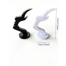 2pcs, Fun Stand Set, Practical Minimalist Design, Durable Plastic Material, Perfect For Living Room, Bedroom, Office, Or As A Gift For Family And Friends, Enhance Desk Or Bedside Table Decor, Home Decor Ornament, Bedroom Accessory, Simple Design, Holiday Gift, World Cup Gift, New Year Gift - A - View 5