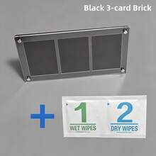 Black Acrylic Card Display Stand, Anime Collection Cards, Celebrity Photos, Personal Portrait Photo Frame, Desktop Display Frame, Card Area Size 6.4*8.9cm - Black - View 22