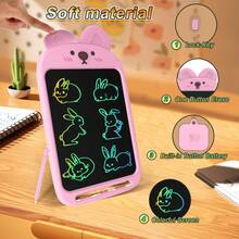 10 Inch LCD Kids Doodle Board, Toddler Toy, Electronic Drawing Tablet, Rabbit Shaped Painting Pad, Portable Doodle Board, Educational Learning Toy, Christmas Birthday Gift For 2-8 Years Old Boys And Girls - Pink - View 4
