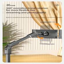 Rotatable Tablet Stand Desktop Support Phone Holder For Learning And Live Streaming, Metal Folding Carbon Steel Phone Stand, 360° Rotating Telescopic Slouchy Tablet Holder - View 10