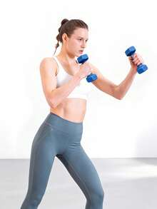 Fitness Dumbbells, Suitable For Strength Training And Muscle Building. Made Of Sturdy Metal Material, They Are Non-Slip And Wear-Resistant. Ideal For Workouts At Home, In Gyms And Offices, And Suitable For Adults And Teenagers. - Multi-color Random - View 9