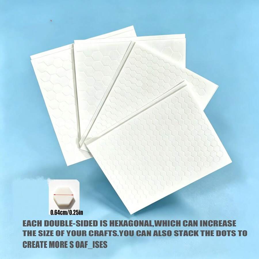 250/500/1000/1500pcs, 1 Sheet 250pcs EVA Foam Double-Sided Strong Foam Dot Adhesive, Suitable For DIY Scrapbooking Craft Projects