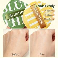 BLUETHIN 2pcs Large Dry & Wet Dual-Use Makeup Powder Puff, Soft & Skin-Friendly, Even Powder Application, Portable Travel-Friendly, Suitable For Various Makeup Looks, Super Adherent, Foundation Powder Puff Dry Makeup Tool - Multicolor - View 5