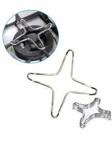 2pcs Gas Stove Burner Grates, Mini Star-Shaped Cookware Support Rack, Anti-Slip Stove Pot Holder, Suitable For Coffee Pot, Milk Pot And Turkish Coffee Pot, Practical Home Cooking Enthusiast Gas Stove Accessories - View 6