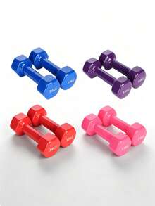 Fitness Dumbbells, Suitable For Strength Training And Muscle Building. Made Of Sturdy Metal Material, They Are Non-Slip And Wear-Resistant. Ideal For Workouts At Home, In Gyms And Offices, And Suitable For Adults And Teenagers. - Multi-color Random - View 5