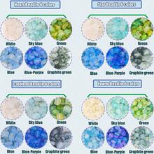 24 Colors Gold Foil Mixed Heart Star Irregular Acrylic Beads Box Kit, Multicolor Pastel Loose Beads, DIY Handmade Bracelet Necklace Earring Jewelry Making Accessories For Craft Beginners - A - View 3