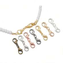 5pcs/20pcs/30pcs Double Lobster Clasp, Ideal Accessory For Necklace, Bracelet, Keychain, DIY Jewelry Making - Multicolor - View 19