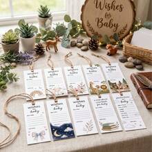 Wishes For Baby Bundle, Baby Shower Games, Predictions And Advice For Baby, Baby Shower Party Favors For Guests - Multicolor - View 2