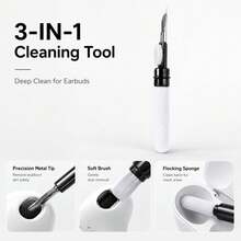 For QC Earbuds II / Ultra / Sport XDcase 3 Pairs Replacement Silicone Ear Tips Kit, S/M/L Size, Cleaning Brush Color Random(Black) - View 2