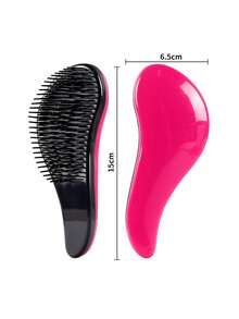 1PC Chicken Leg Hair Comb, Dry And Wet Dual-Use Plastic Hair Styling Massage Comb, Anti-Tangle Massage Comb, Smooth Hair Styling Comb, Girls' Exclusive Comb, Convenient To Carry, Colorful Comb, Suitable For Travel Beauty Tool, TT Chicken Leg Comb Anti-Tangle, Women's Curly Hair Wig Comb (Random Color) - A - View 7