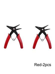 2-In-1 Circlip Pliers, Internal & External Circlip Pliers, Straight Snap Ring Pliers, Used For Disassembling Circlips, Multi-Functional Installation And Removal Tool - Yellow - View 14