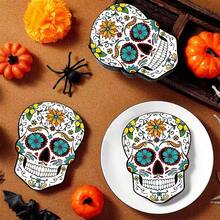 20/40/60pcs Day Of The Dead Party Napkins, Sugar Skull Pattern Disposable Paper Napkins, Mexican Halloween Festival Party Table Decor - Sugar‑Skull - View 2