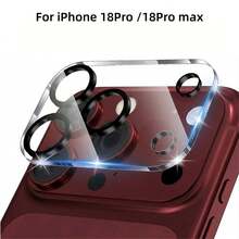 1pc Compatible With 18 Pro Max, 18 Pro / 18 Fold Fully Transparent 3D Lens Film Apple 18 Fold Integrated Lens High Definition Protective Film Phone Camera Tempered Glass Protective Film - Screen Printing - View 1