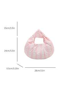 Large Capacity Niche Design Versatile Elegant Handbag - Pink - View 5