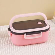 Cool Lunch Box 1200ml, Double-Layer Separated Food Container With Handle And Vent Plug, Detachable Tray Silicone Sealed Bento Box, Microwave And Refrigerator Available, Reusable Food Storage Box For Commuting, Work, Study, Outdoor Picnic - Multicolor - View 12
