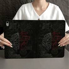 1件復古解剖大腦心臟星圖平板保護殼，附筆槽，相容 iPad 10代智能保護殼/Air 13(M3 2025)/Air 11/11(A16 2025)，相容 OPPO Pad，相容 MatePad，相容 Vivo Pad，相容 Honor Pad，相容 Xiaoxin Pad - 彩色 - 查看 5