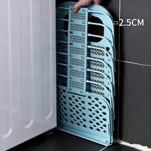 Large Dirty Laundry Basket Wall-Mounted Folding Bathroom Laundry Hamper Dorm Room Clothes Storage Durable - Laundry Basket - View 8