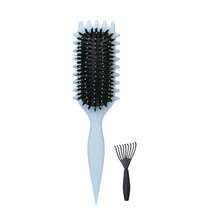 Multi-Color Wet/Dry Dual-Use Shower Hair Comb, Multi-Function Detangling And Parting Comb With Grooved Edge Design, Suitable For Curly And Straight Hair, Bathroom Use, Wet/Dry Hair, Daily Styling, Home, Travel And Daily Hair Care - Multicolor - View 12
