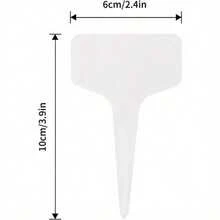 Waterproof Reusable T-Type Plant Tags For Garden Vegetables And Herbs 100pcs/Set - White - View 4