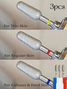 1/2pcs Nail Polishing Head, Pre-Treatment Tool For Removing Dead Skin, Calluses And Hangnails - Grey - View 16