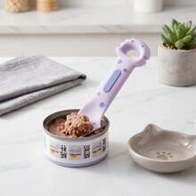Cat Wet Food Spoon Set With Can Opener, Multi-Functional Pet Feeding Tool, Suitable For Canned Food, Convenient Cat & Kitten Feeding Spoon, Pet Food Accessory, Cat Supplies - 10L - View 9