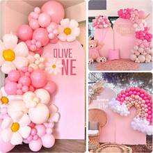 4ft/5ft/6ft/6.6ft/7.2ft Wedding Arch Decor Backdrop, Wedding & Party Arch Background, Pink Arch Cover, Double-Sided Elastic Fabric Arch Backdrop (Arch Frame Not Included), Elegant - View 7