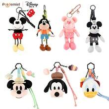 Gantungan Kunci Boneka Kartun Disney Lucu, Mickey Mouse, Goofy, Minnie, Donald Duck, Boneka Lembut, Hiasan Tas, Hadiah Natal, Liontin Ransel, Dekorasi untuk Anak-Anak - MultiWarna - View 1