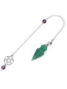 1pc Spiritual Cone Crystal Pendulos For Dowsing Divination Witchcraft Natural Stone Amethysts Rose Quartz Black Obsidian Pendant Pendulos H496 - Pendulum - View 10