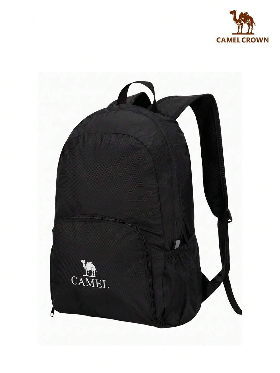 CAMEL CROWN Casual Sports Backpack, Outdoor Cycling Hiking Climbing Bag, Lightweight Travel Backpack - Black - View 1