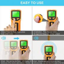 5-In-1 Wall Stud And Metal Detector - Orange - View 4