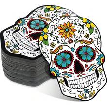 20/40/60pcs Day Of The Dead Party Napkins, Sugar Skull Pattern Disposable Paper Napkins, Mexican Halloween Festival Party Table Decor - Sugar‑Skull - View 5
