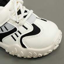 Sepatu Jalan Anak Balita Musim Semi/Musim Gugur Model Baru Hitam & Putih, Sepatu Olahraga Cocok Untuk Semua Musim - Hitam dan Putih - View 4