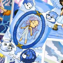 Winter Magic Tarot Cards, 78 Cute Anime Style Tarot Deck, Ice And Snow Style Tarot Cards, Cartoon Winter Castle Pattern, Tarot Enthusiast Gift, Spiritual Guidance Cards, Exquisite Gift Box Set, Friend Gift, Holiday Gift - Winter Magic - View 9