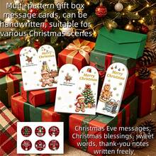 Kartu Ucapan Liburan Natal Baru, Kualitas Premium, Kertas Kartu Natal Kreatif, Kartu Ucapan Terima Kasih, Kartu Hadiah Malam Natal Tulisan Tangan - A - View 2