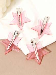 Seamless Five-Point Star Hair Clip Side Clip Bangs Clip Side Clip Stray Hair Clip Korean Internet Celebrity Versatile Hair Accessory - Multicolor - View 8