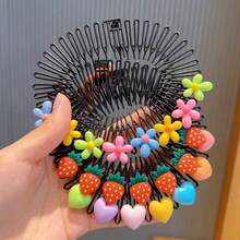 Star Colorful Hair Comb, Broken Hair Hoop, Hair Clip, Rabbit Heart-Shaped Cute Hair Accessories - A - View 2