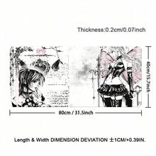 Dark Gothic Style Girl Desk Mat Anime Mousepad Computer Gamers Lock Edge Mouse Pad Gaming E-Sports Keyboard Pads - View 11