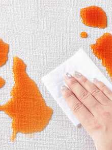 1/4PCS White Linen Texture Surface Self-Adhesive Wall Sticker, PVC Material With Self-Adhesive Backing, Peel And Stick Wallpaper, Bedroom, Living Room And Other Wall Decoration Stickers, Wall Renovation And Decoration Stickers - Wall Decor - View 5
