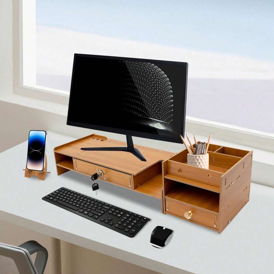 Futchoy Desktop Monitor Stand Rectangle Monitor Riser Computer Monitor Booster Stand - View 1