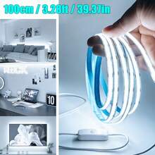 5/3/2/1m COB High Brightness Flexible LED Strip Light, USB Plug-In Power, Button Switch Control, Ultra-Thin Decorative Light Bar, Suitable For Cabinets, Mirrors, Ceilings, Kitchens, Bedrooms And Offices, Wall Decoration Fill Light And Backlight Multi-Scene Lighting - LED Strip - View 17