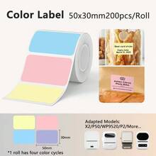 Marklife 2 Inch Thermal Self‑Adhesive Labels, White Square & Round Waterproof Oil‑Resistant Label Stickers, Replacement Paper For P2 P50 M110 M220 M200 Portable Thermal Label Printer - View 14